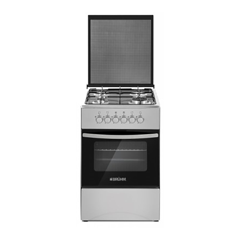 Bruhm 4 Burner Gas Cooker With Single Oven Grill (BGC-5540) (4757950759012) Bruhm 4 Burner Gas Cooker With Single Oven Grill (BGC-5540) (4757950759012)